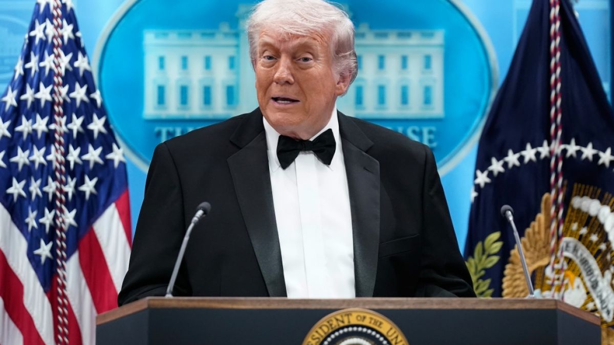 Den mutma&szlig;lichen Anschlag auf sein Leben beim Correspondents' Dinner in Washington wei&szlig; Donald Trump geschickt f&uuml;r seine Zwecke auszunutzen. (Foto)