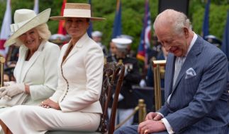 Beim Abschied am Weißen Haus bat Melania Trump den König um einen persönlichen Gefallen.
