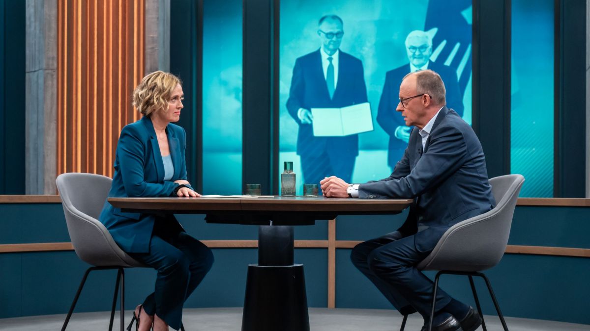 Bundeskanzler Friedrich Merz (CDU) sprach in der ARD mit Caren Miosga &uuml;ber den Streit in der schwarz-roten Koalition. (Foto)
