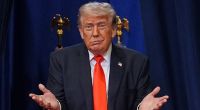 Donald Trump sind bei einer Veranstaltung offenbar wieder die Augen zugefallen.