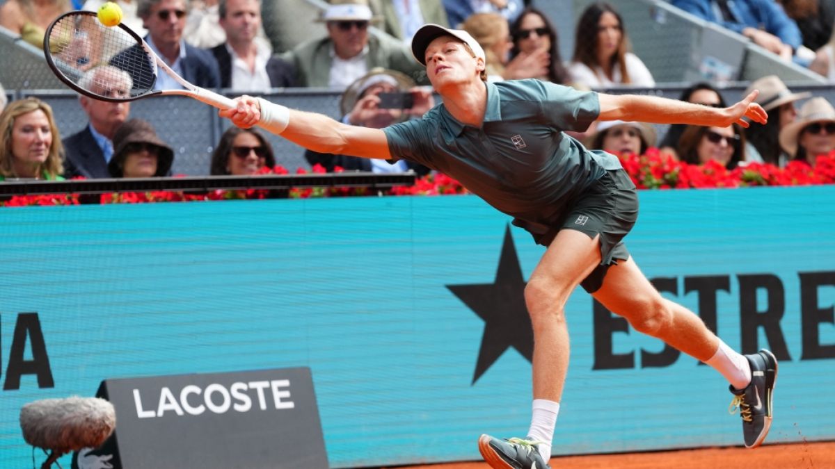 Tennis: ATP-Tour - Madrid, Einzel, M&auml;nner, Finale, Zverev (Deutschland) - Sinner (Italien). Jannik Sinner in Aktion am 03.05.2026. (Symbolbild) (Foto)