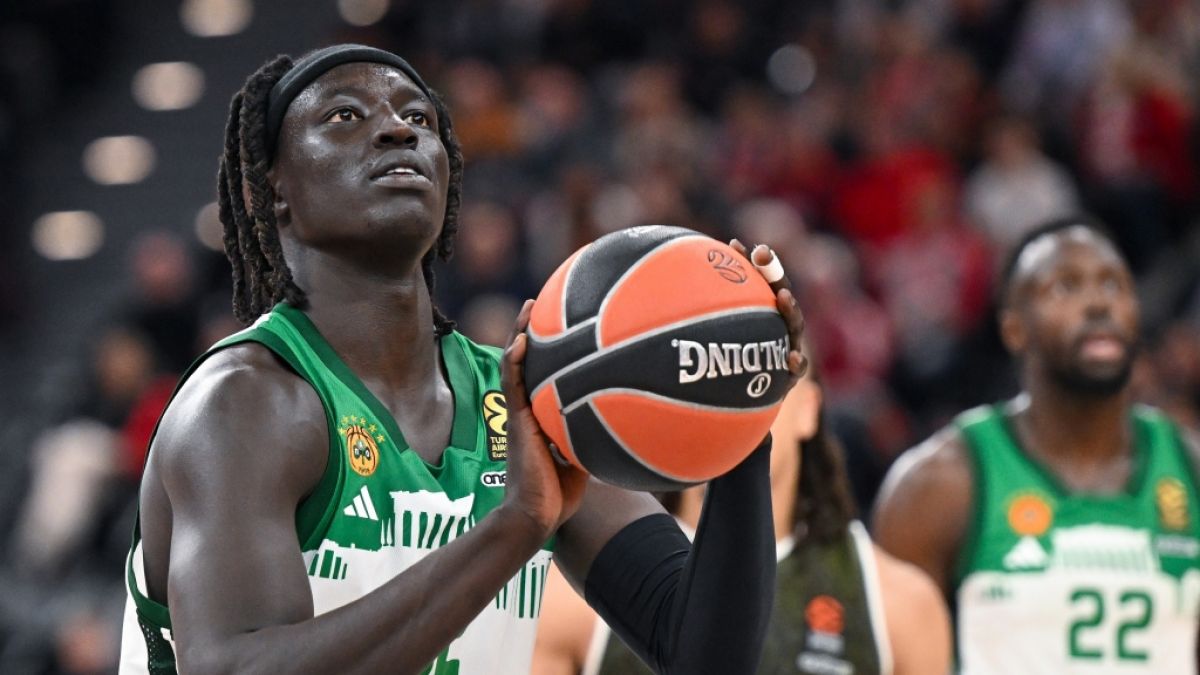 Wenyen Gabriel im Trikot seines ehemaligen Vereins&nbsp;Panathinaikos Athen (Archivbild, 2024). (Foto)