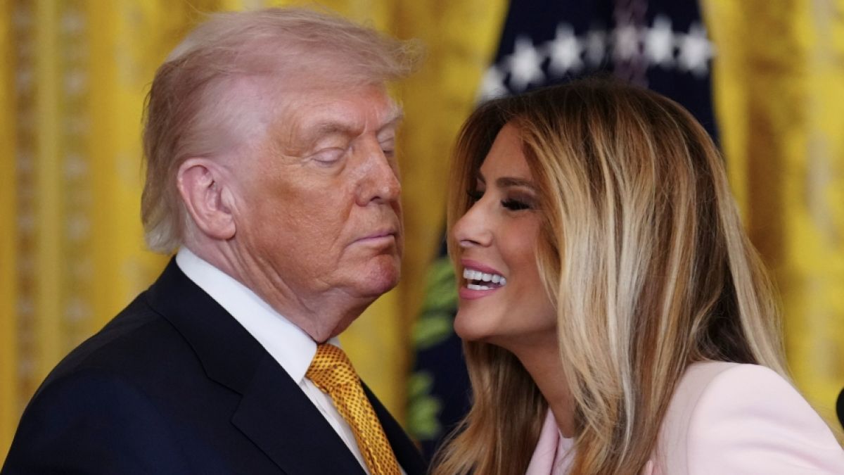 Donald und Melania Trump sorgten f&uuml;r einen viel beachteten Auftritt. (Foto)