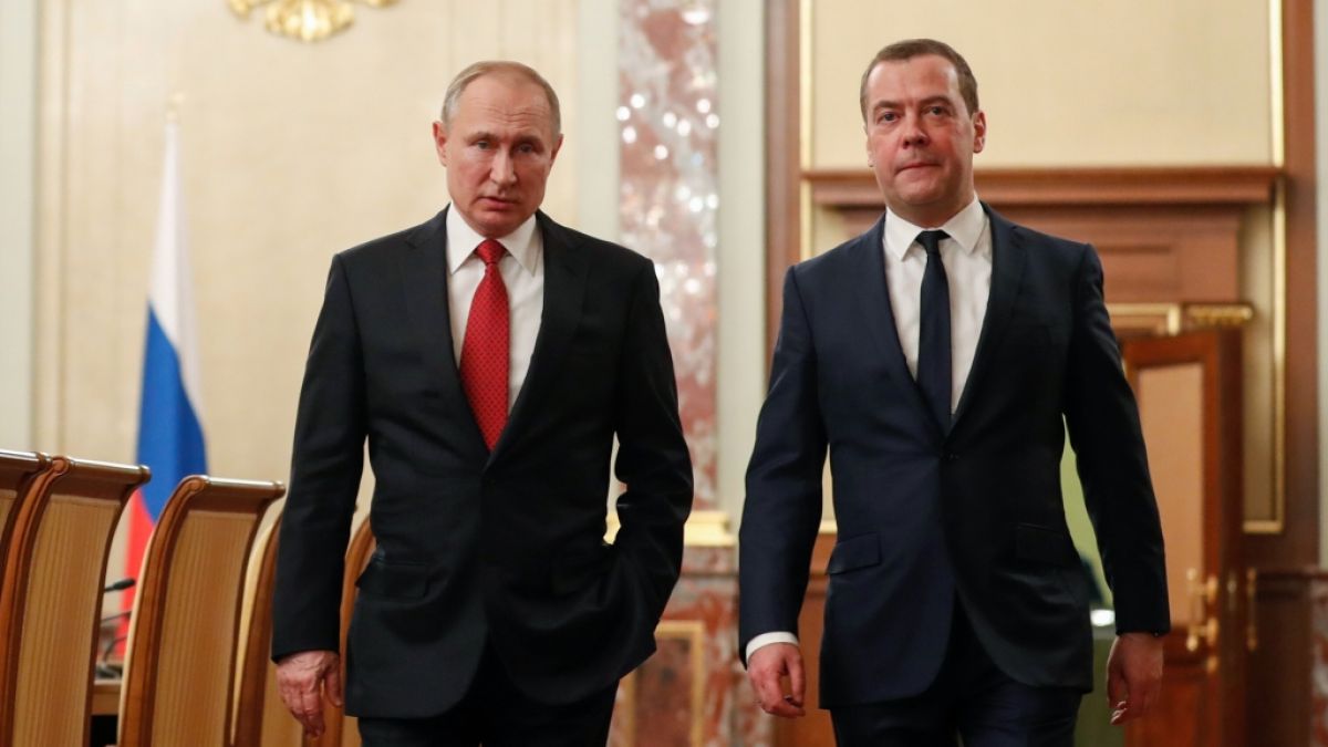 Wladimir Putins Vize Dmitri Medwedew hat in einem Beitrag heftige Drohungen gegen Deutschland ausgepackt. (Foto)