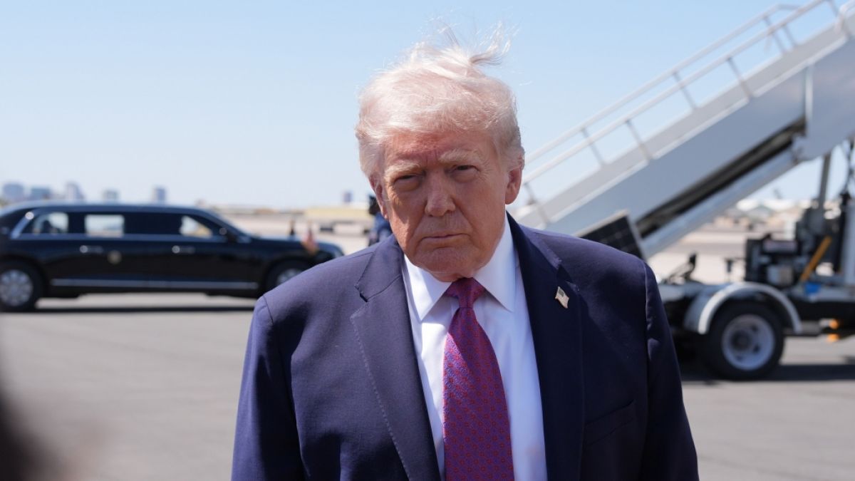 Donald Trump machte sich mit seinen Drohungen erneut zur Lachnummer. (Foto)
