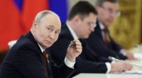 Wladimir Putin während eines Treffens im Großen Kremlpalast in Moskau.