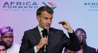 Frankreichs Präsident Emmanuel Macron während des Gipfeltreffens 