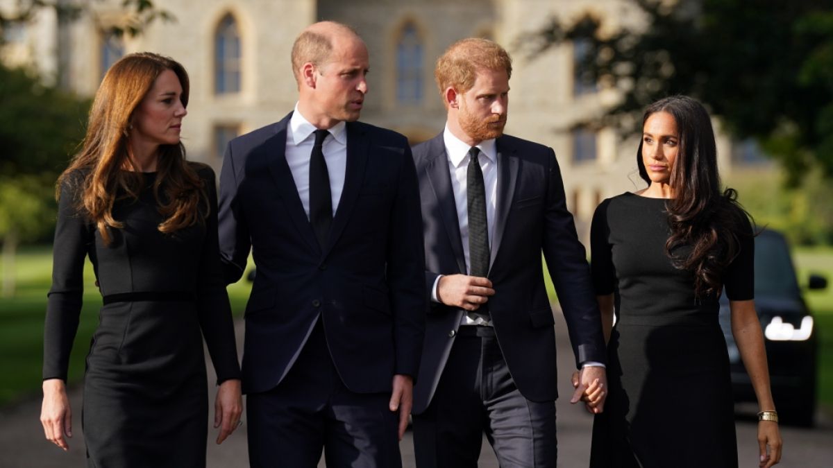Gemeinsame Auftritte von Prinzessin Kate, Prinz William, Prinz Harry und Meghan Markle sind seit dem Tod von Queen Elizabeth II. im Herbst 2022 Mangelware. (Foto)