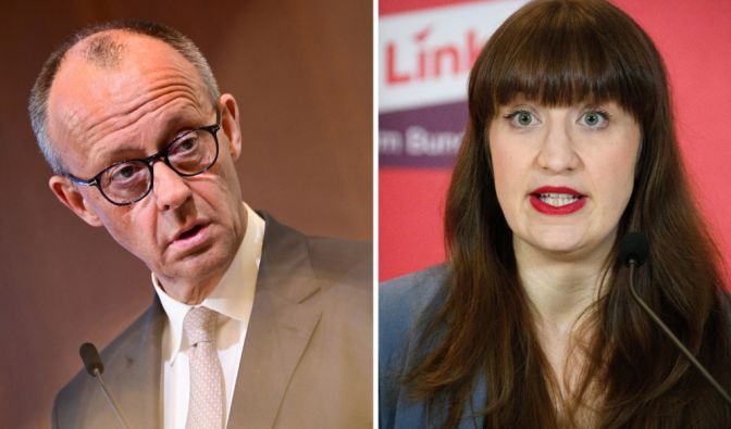 Linken-Politikerin rasiert Bundeskanzler mit "(Sch)Merz"-Video Friedrich Merz