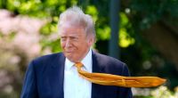 Donald Trump vor der Abreise nach China.