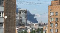 Im Osten Moskaus brach ein Feuer aus. Zuvor hat die Ukraine mit Gegenangriffen reagiert.