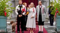 Mit einem Sauerstoffgerät an der Nase und sichtbaren Atemproblemen trotzte Kronprinzessin Mette-Marit am norwegischen Nationalfeiertag ihrer schweren Lungenerkrankung.