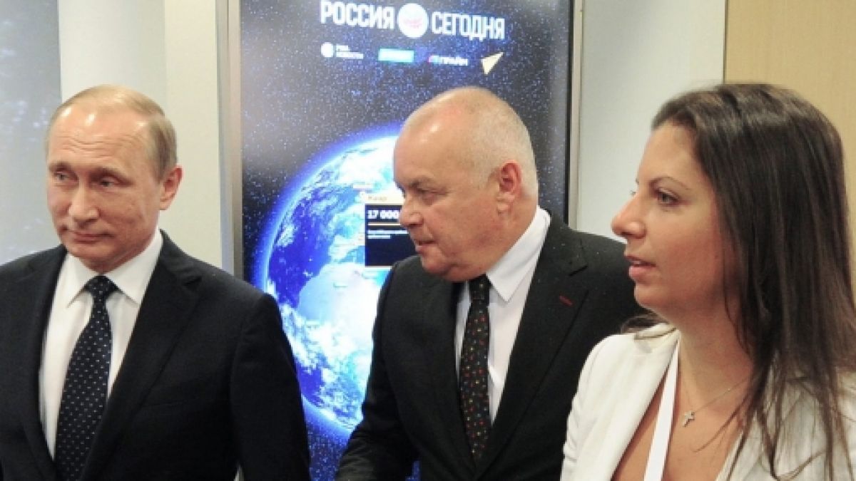 Margarita Simonjan spricht im Propaganda-TV von einem Putin-Angriff auf Europa. (Foto)