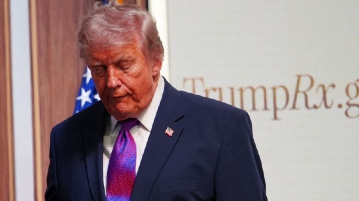 Donald Trump konnte bei einem Termin seine Augen kaum offen halten. (Foto)