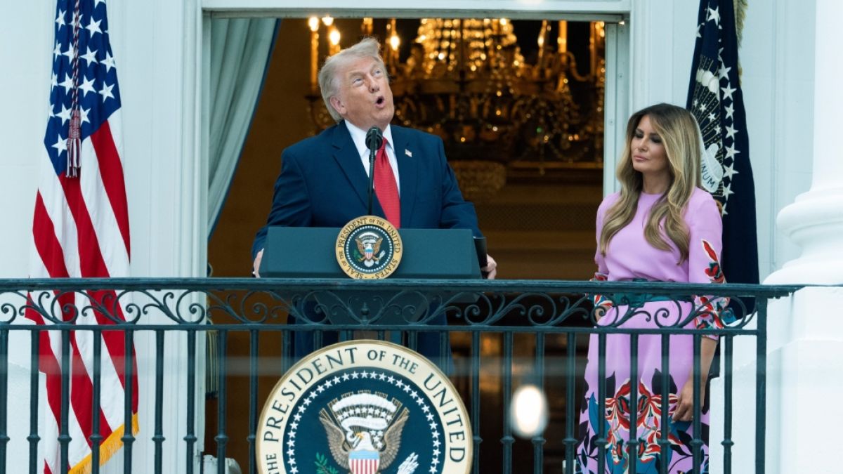 Donald Trump hielt eine Rede beim Kongresspicknick und sprach dar&uuml;ber, Melania loswerden zu wollen. (Foto)