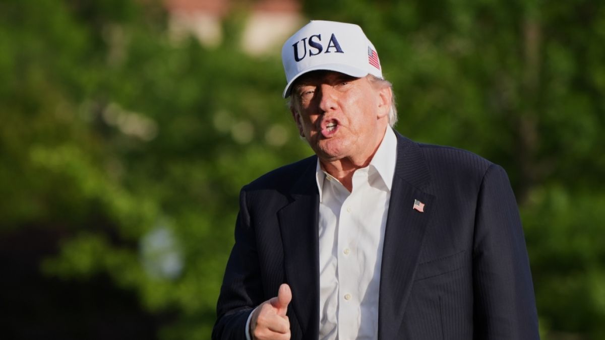 Donald Trump schie&szlig;t gegen Stephen Colbert. (Foto)