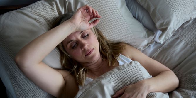 Wärmflasche im Bett