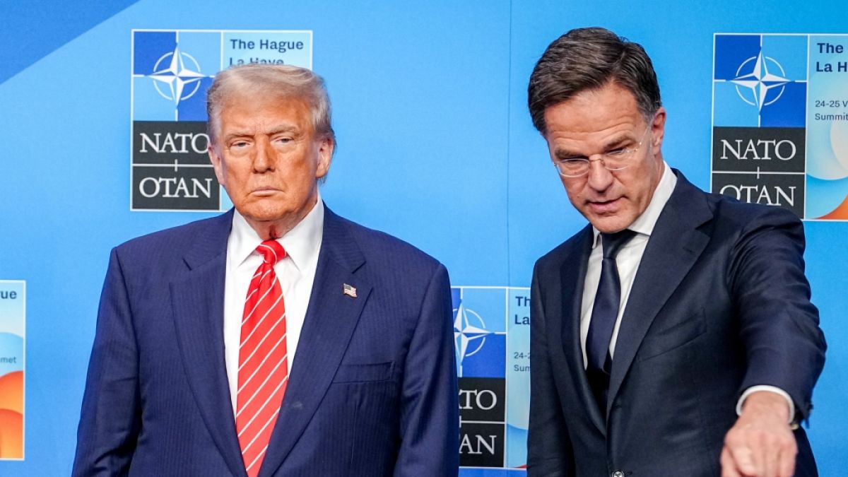 Donald Trump und Nato-Chef Mark Rutte. (Foto)