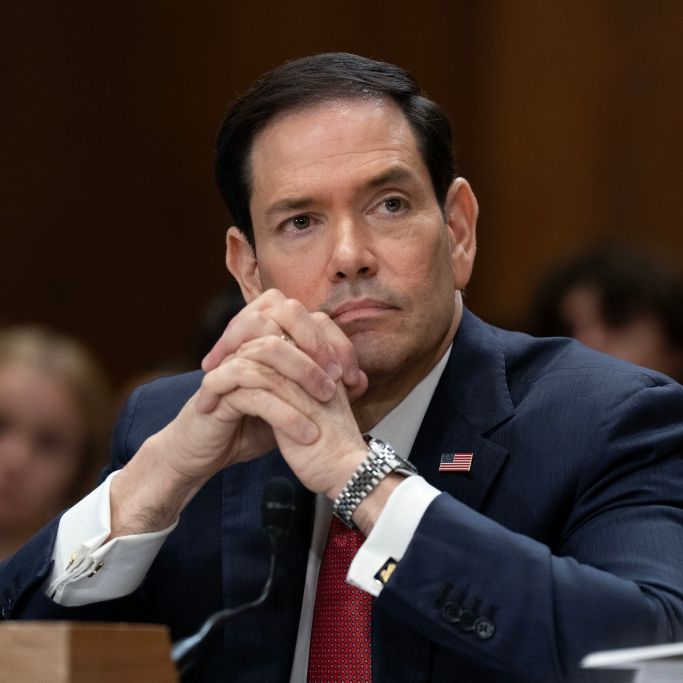 US-Außenminister Marco Rubio musste sich im Kongress zu Donald Trumps Nickerchen äußern.
