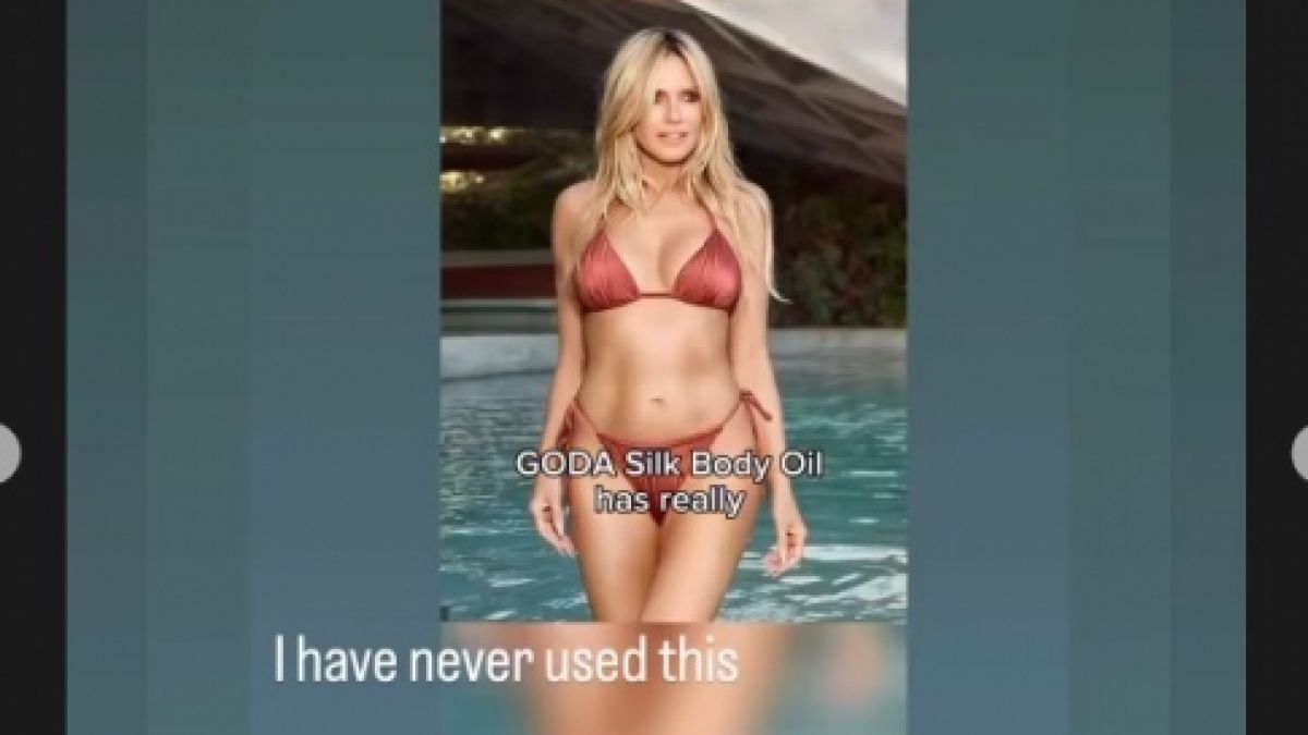 In ihrer Instagram-Story warnt Heidi Klum vor dieser betr&uuml;gerischen Werbung. (Foto)