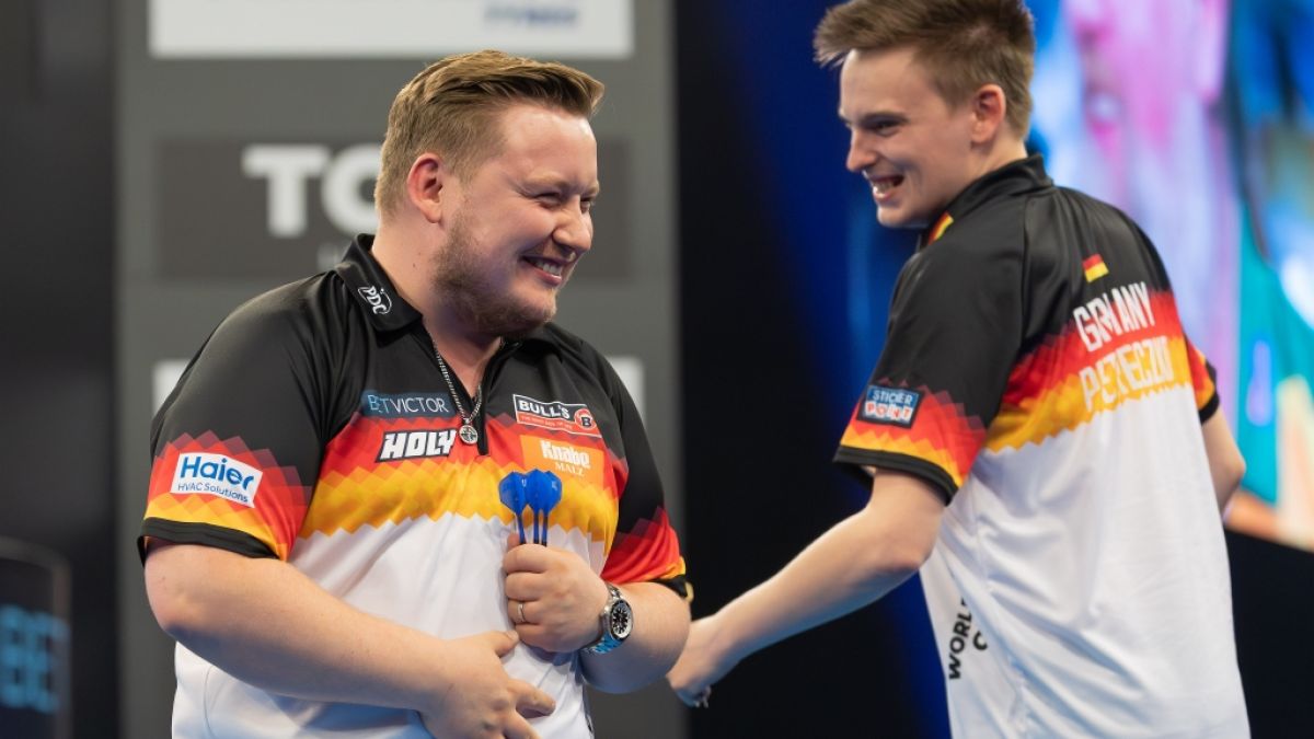 Martin "The Wall" Schindler und Ricardo "Pikachu" Pietreczko gehen f&uuml;r Deutschland beim PDS World Cup of Darts 2026 auf Titeljagd. (Foto)