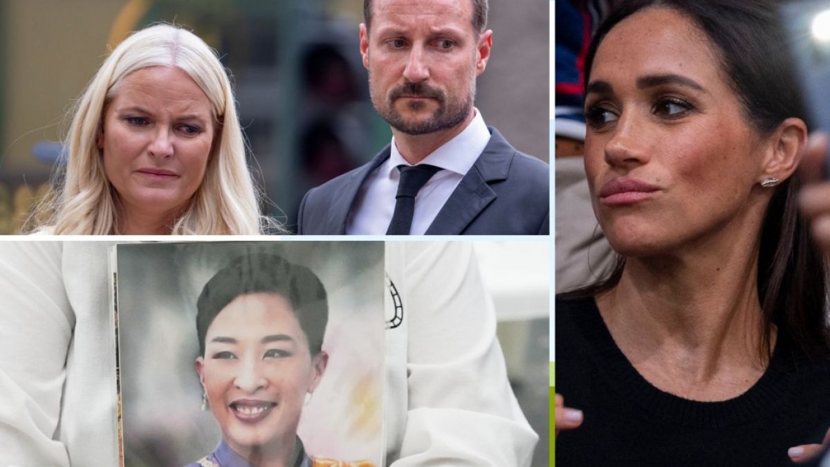 Norwegens Thronfolgerpaar Mette-Marit und Haakon fand neben Meghan Markle und Thailands verstorbener Prinzessin Bajrakitiyabha in dieser Woche einen Platz in den Royals-News. (Foto)