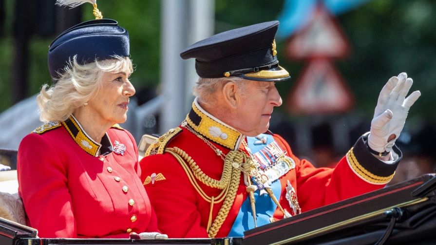 Lippenleserin offenbart brisanten Satz - das raunte er Königin Camilla zu König Charles III.