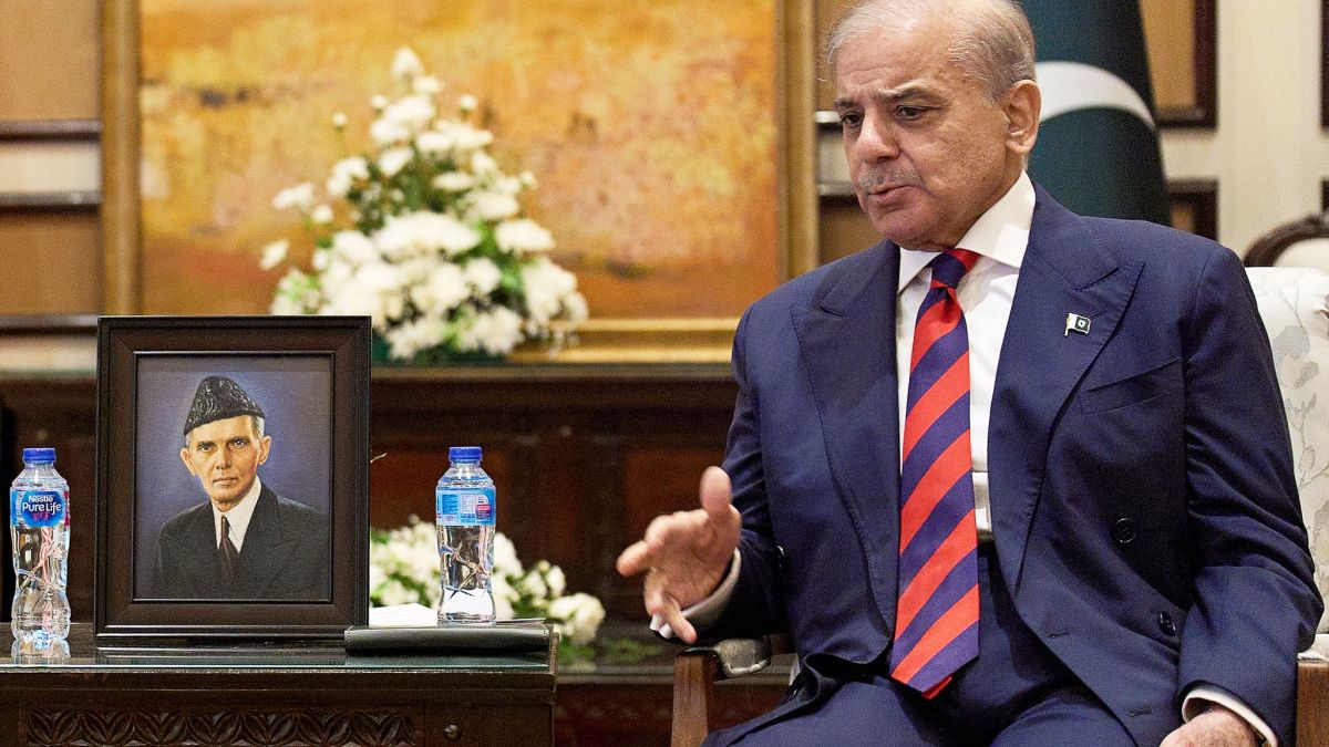 Der pakistanische Premierminister Shehbaz Sharif im Gespr&auml;ch mit US-Vizepr&auml;sident Vance. (Foto)