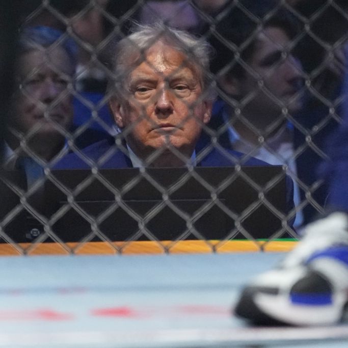 Donald Trump feierte seinen 80. Geburtstag mit einem UFC-Spektakel.