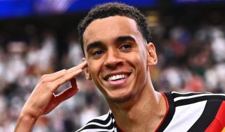 Fußball, Männer: WM, Deutschland - Curaçao, Vorrunde, Gruppe E, 1. Spieltag, Houston-Stadion, Jamal Musiala (Deutschland) bejubelt sein Tor zum 4:1, vom 14.06.2026. (Symbolbild)