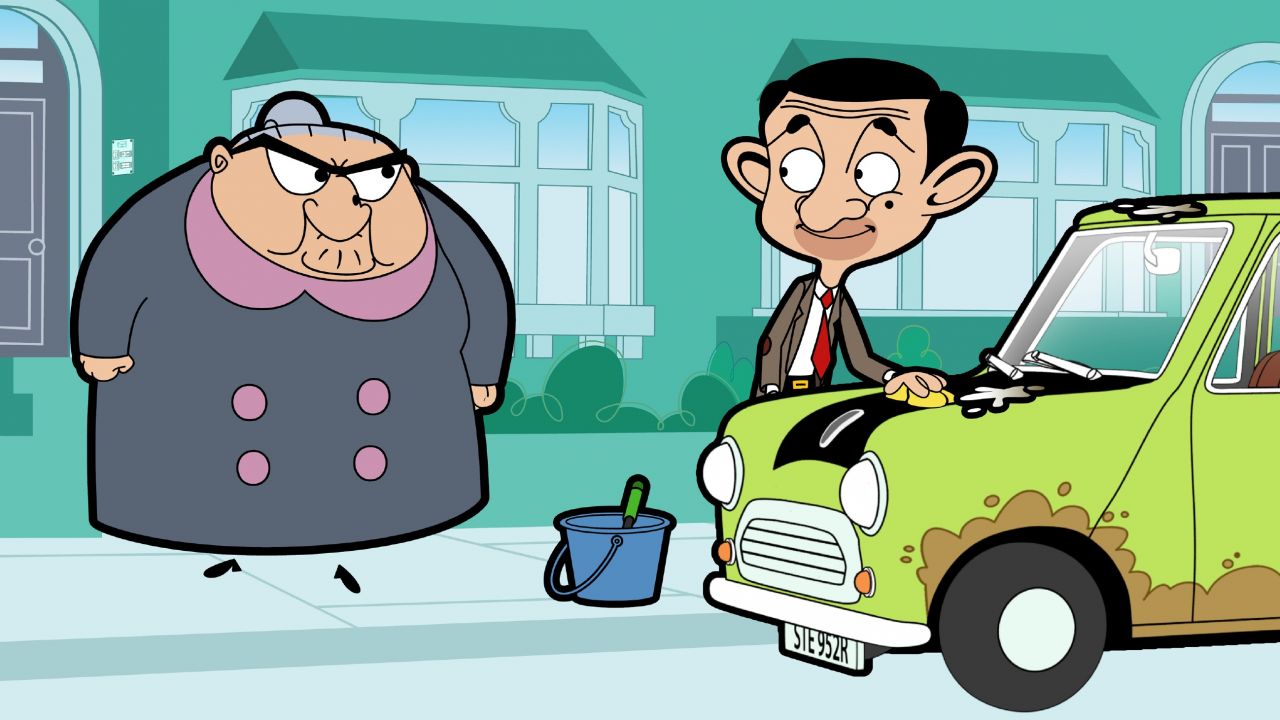 Включи мистер машина. Mr Bean cartoon.