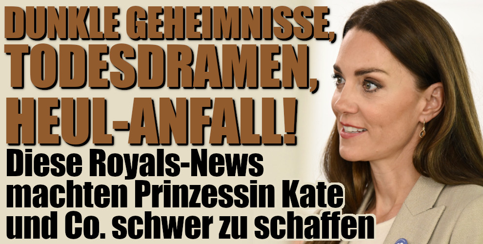 Prinz Harry, Prinzessin Kate und Co.: Todesschock, Solo-Partys, Heulkrampf! Diese Royals-News hatten's in sich (Foto)