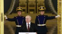 Wladimir Putin während der Amtseinführung neuer Botschafter im Großen Kremlpalast.