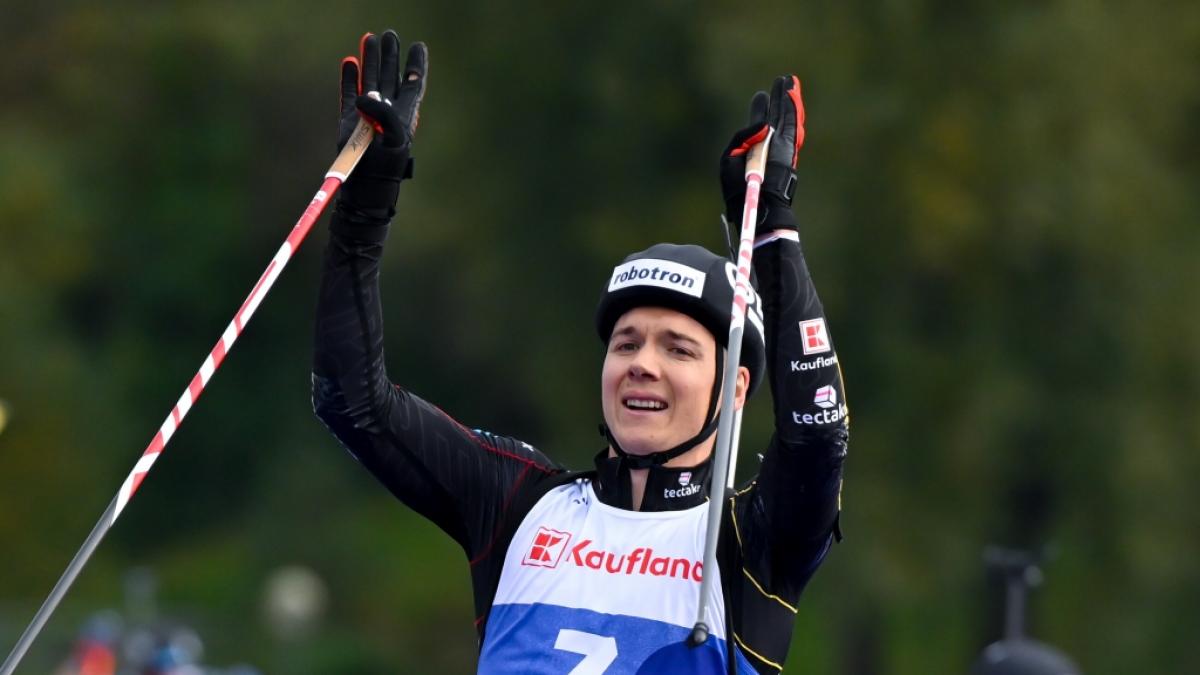 Justus Strelow schnappte sich beim City-Biathlon den Sieg. (Foto)
