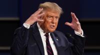 Donald Trump beim TV-Duell in Cleveland.