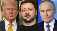 Werden sich Donald Trump, Wolodymyr Selenskyj und Wladimir Putin (v.l.) auf ein Ende des Ukraine-Kriegs einigen können?