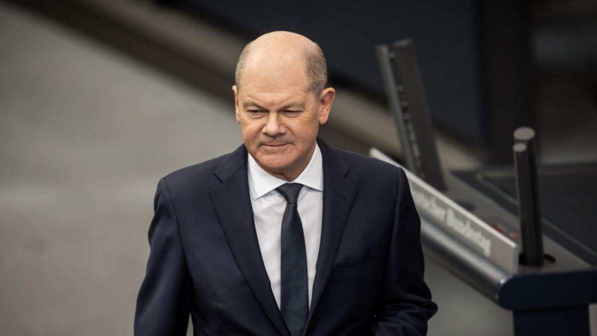 Olaf Scholz &auml;u&szlig;erte sich in der Regierungsbefragung auch zum Renteneintrittsalter. (Foto)