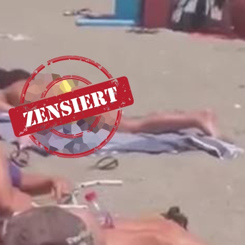 DIESE Frau masturbiert mitten am Strand
