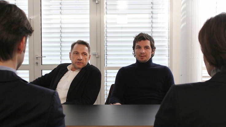 Die Kommissare Thorsten Lannert (Richy Müller) und Sebastian Bootz (Felix Klare) im Stuttgarter