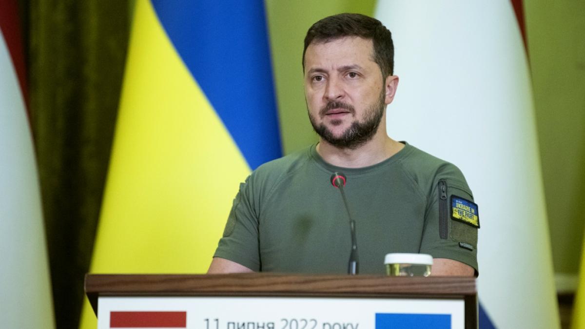 Ukraine-Pr&auml;sident Wolodymyr Selenskyj will die besetzen Gebiete von den Russen zur&uuml;ckerobern. (Foto)