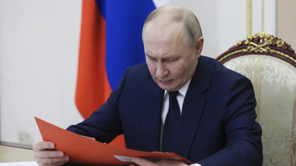 Wladimir Putin muss sich Berichten zufolge mit einer Insolvenzwelle bei russischen Fluggesellschaften auseinandersetzen. (Foto)