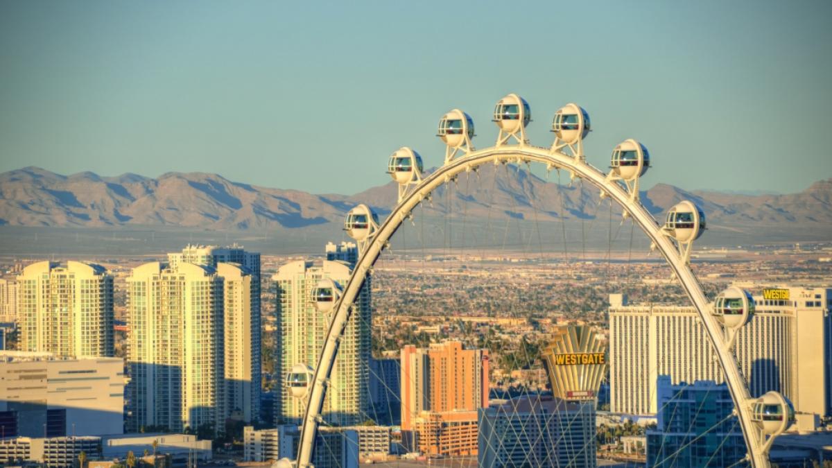 The High Roller in Las Vegas gilt als das gr&ouml;&szlig;te Riesenrad der Welt. (Foto)
