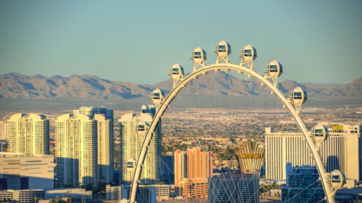 The High Roller in Las Vegas gilt als das größte Riesenrad der Welt. (Foto)