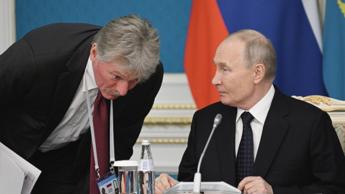 Dmitri Peskow und Wladimir Putin. (Foto)