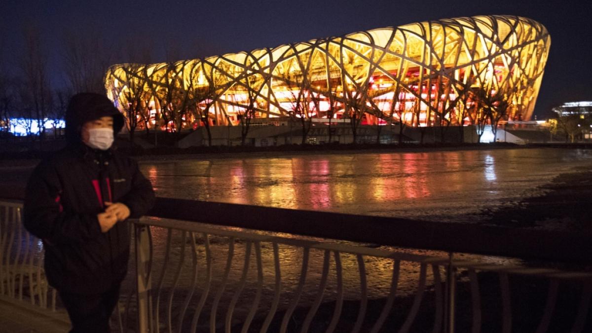 Im "Vogelnest" genannten Olympiastadion von Peking werden die Er&ouml;ffnungsfeier und die Schlusszeremonie der Olympischen Winterspiele 2022 abgehalten. (Foto)