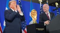 FIFA-Boss Gianni Infantino (r.) hatte kurz vor dem WM-Finale erneut nur Lob für US-Präsident Donald Trump (l.) übrig.