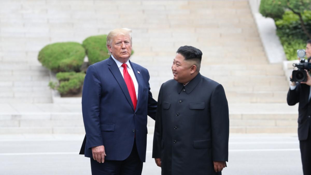 Donald Trump hat sich 2019 mit Kim Jong-un getroffen. (Foto)