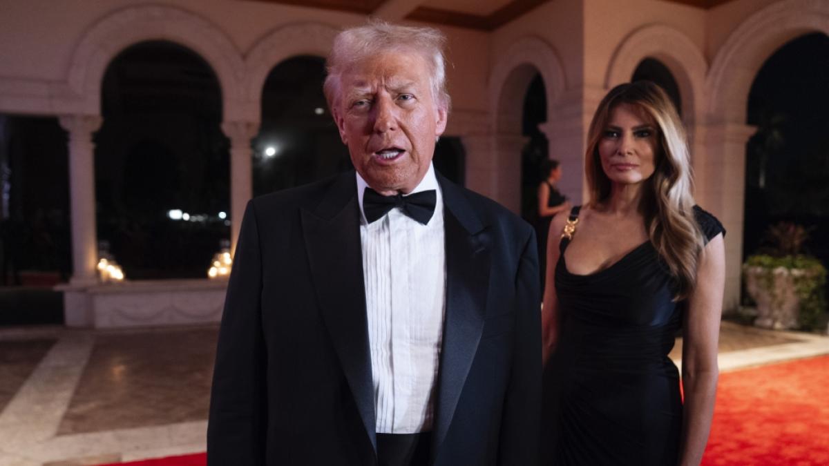 Donald Trump spaltet mit seinem Silvestertanz das Netz. (Foto)