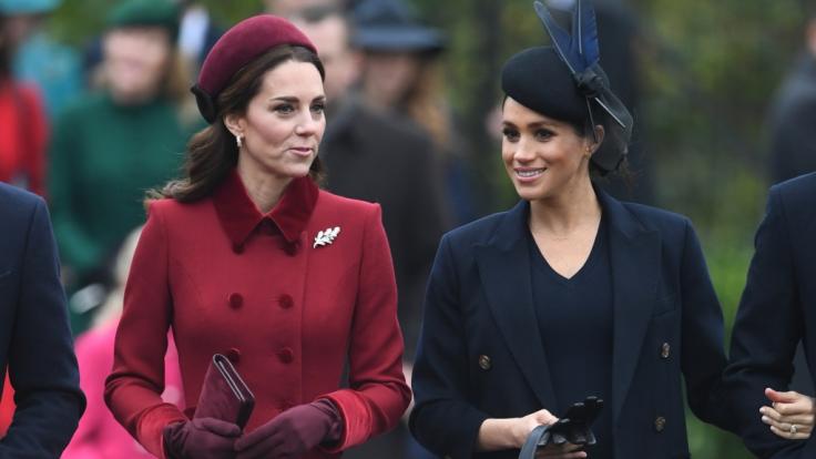 Der Schein trügt: Zwischen Kate Middleton und Meghan Markle wollte sich partout keine innige Freundschaft entspinnen.