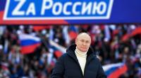Das Lachen dürfte Wladimir Putin vergangen sein, als die TV-Übertragung seiner Rede im russischen Staatsfernsehen ohne Angabe von Gründen unterbrochen wurde.